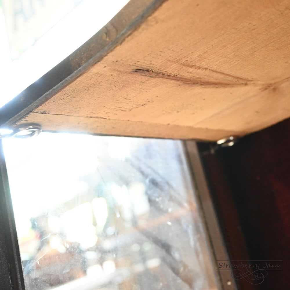 L3103-85 英国アンティーク ガラスキャビネット 食器棚 マホガニー