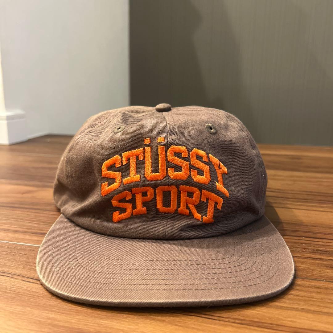 STÜSSY ブラウンキャップ SPORT
