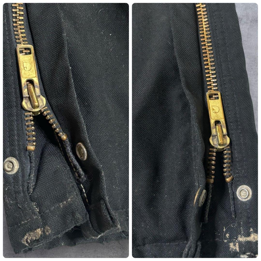 激レア 80s Carhartt ダック ダブルニー オーバーオール 38x32