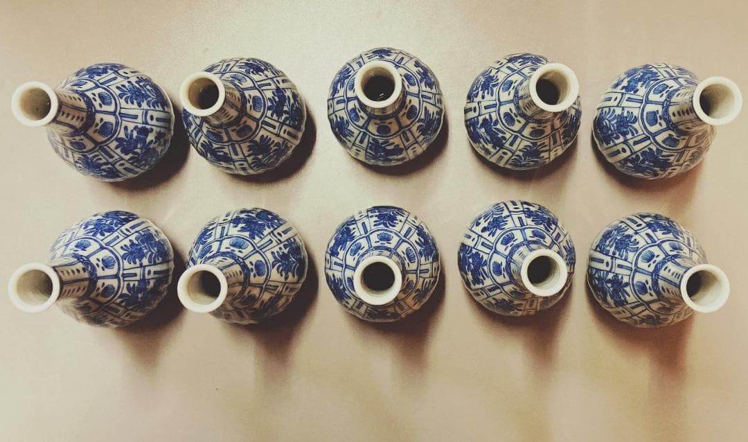 【値下げ】【10客】 永楽善五郎 染附 酒瓶 徳利