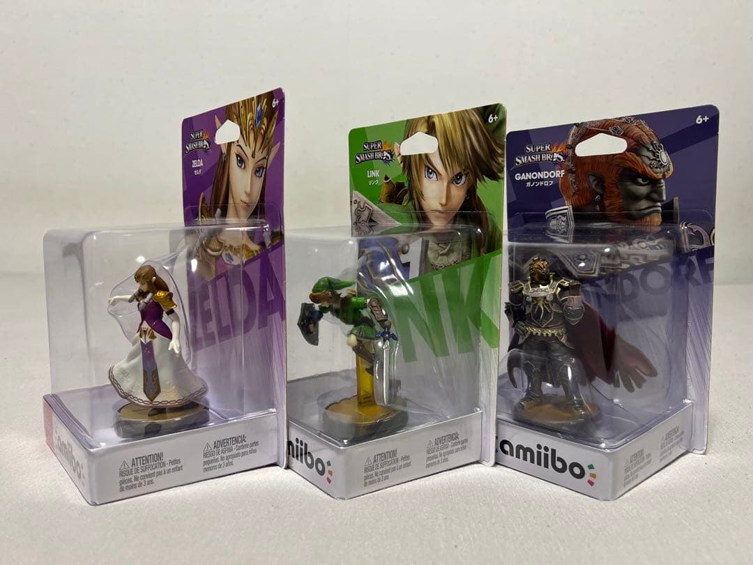 【新品未開封】ゼルダの伝説 スマブラ amiibo3点セット販売