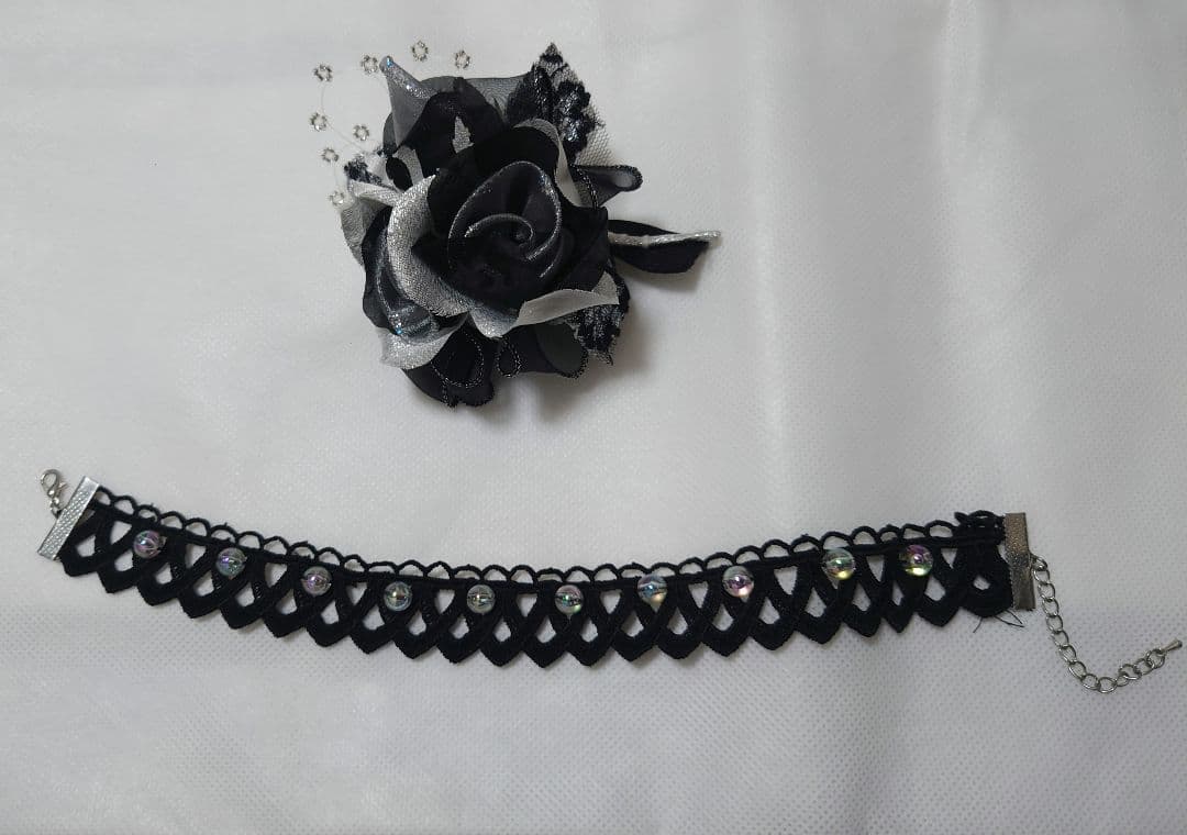 バレエ衣裳コスチューム白×黒:パキータ/サタネラ/アレルキナータ付属品付美品