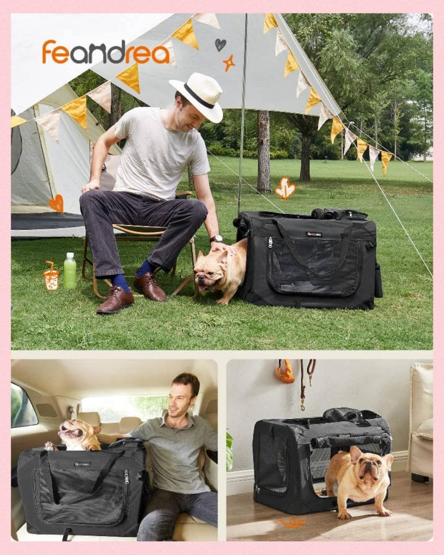 通気性 重視 折りたたみ可能 ペットキャリー