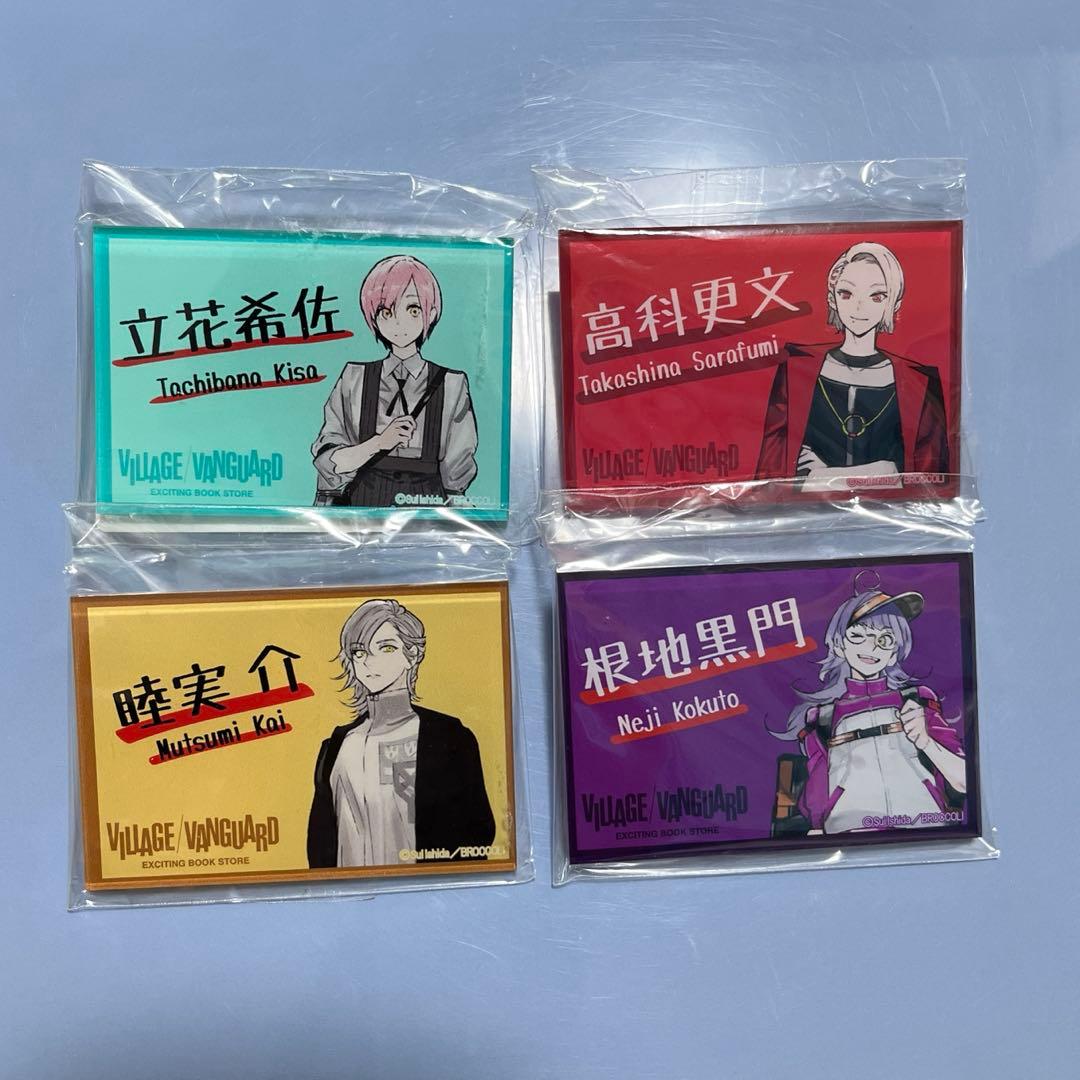 ジャックジャンヌ ヴィレバン コラボ アクリルピンバッジ コンプリートセット