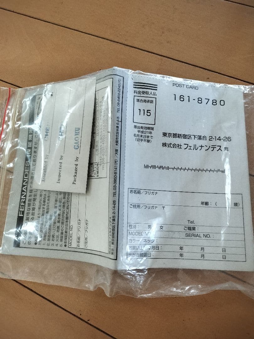 ソフトカバー付きエレキギターFERNANDES