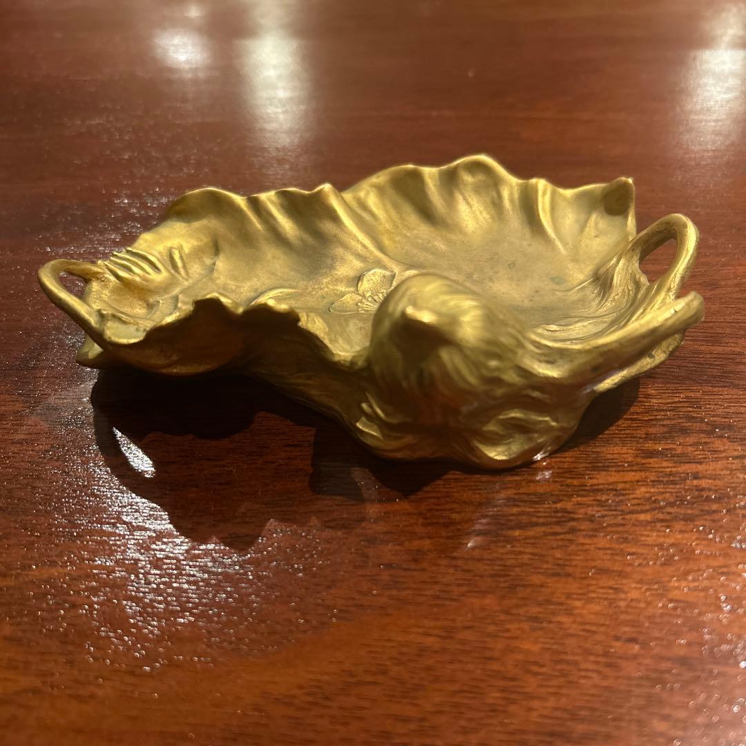 アール・ヌーヴォー　アンティーク ブロンズプレート