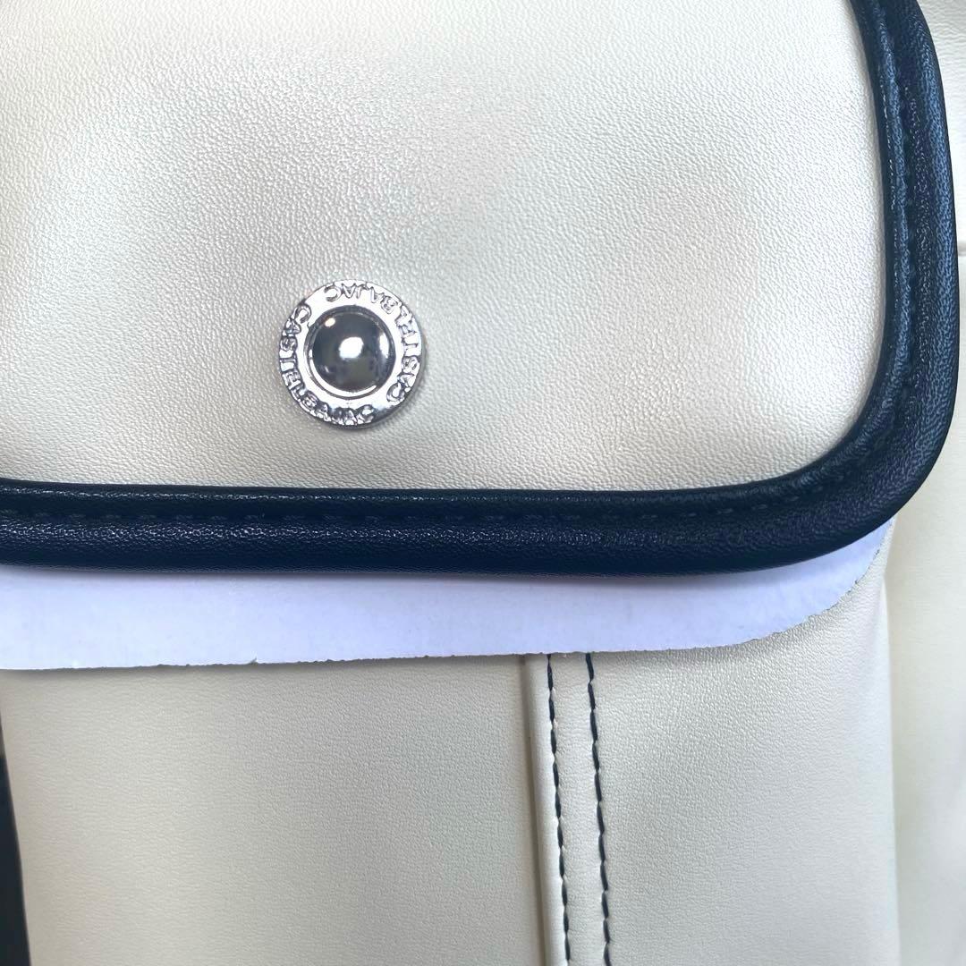 【未使用品】カステルバジャック　スクエアリュック　ドミネ　ホワイト