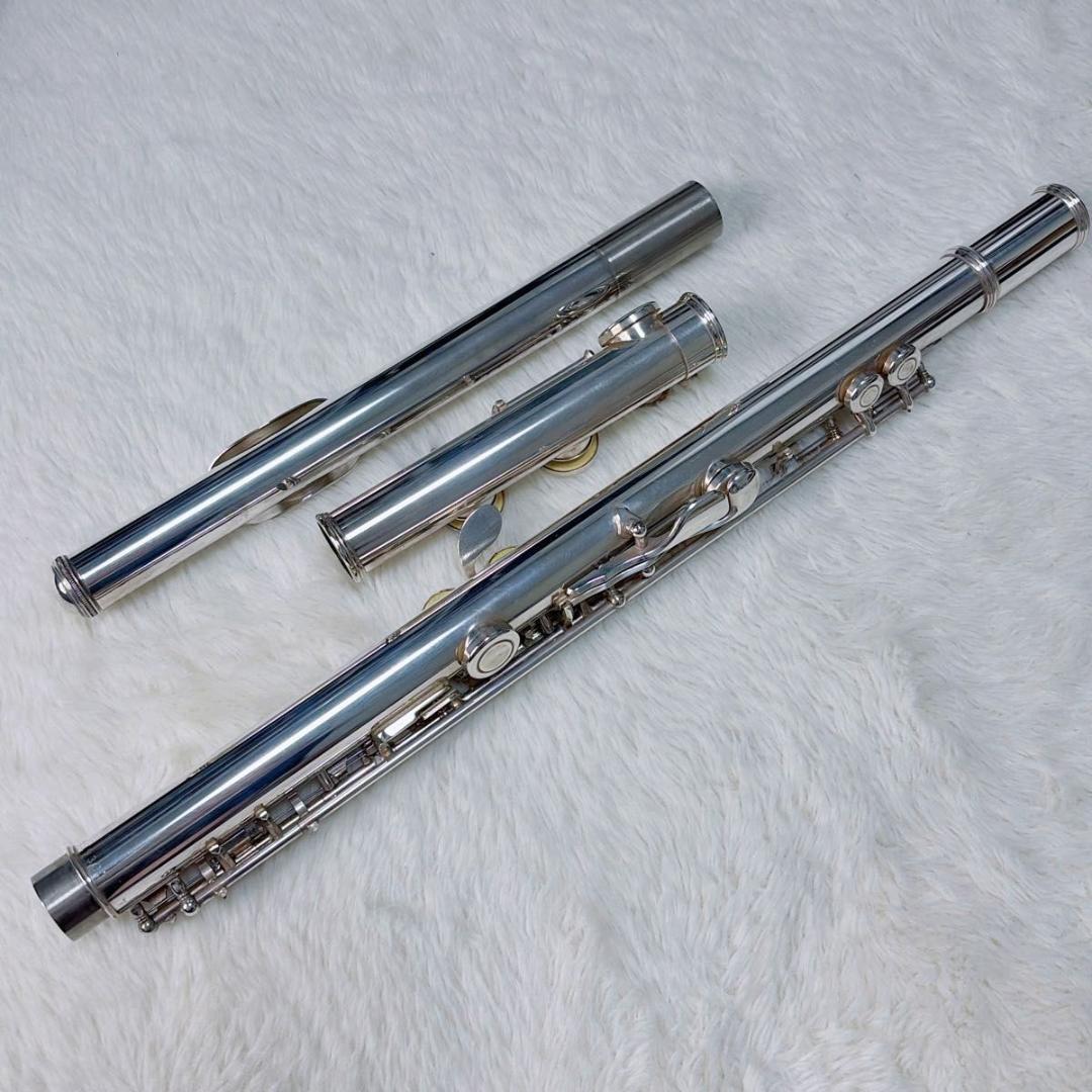 美品 YAMAHA ヤマハ フルート 後期モデル YFL-221 Eメカ付き