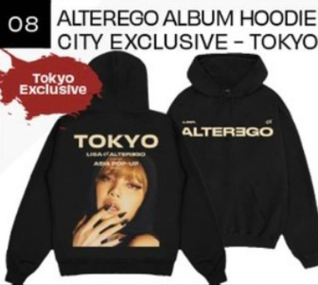 【即日発送】LiSA ポップアップ パーカー L フーディー BLACKPINK