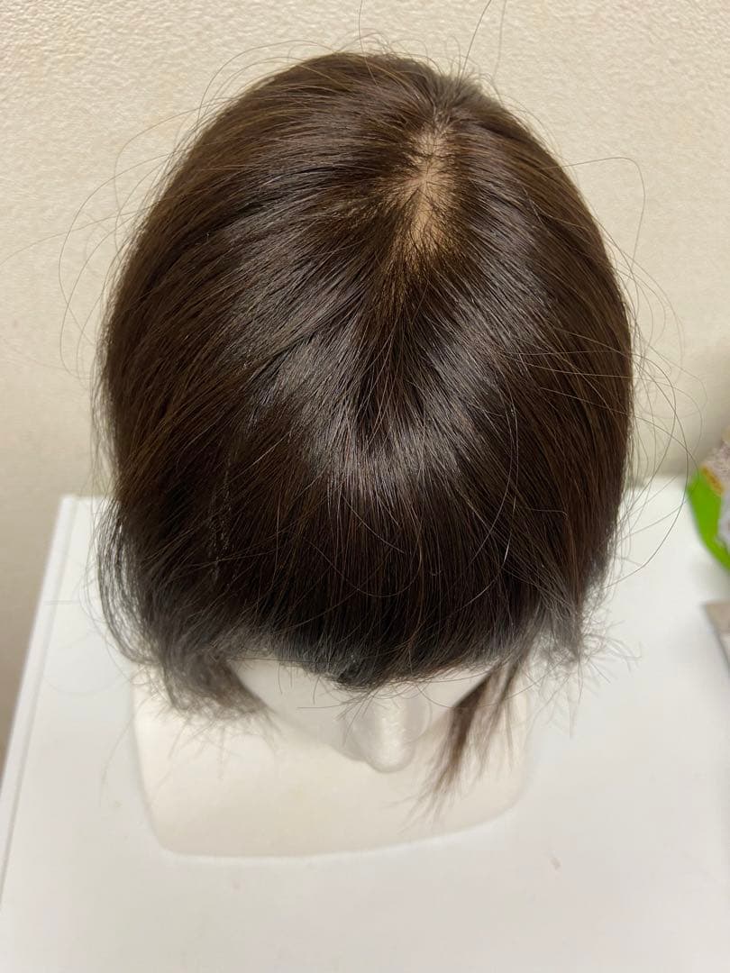私元気・部分ウィッグ・12×8・ブラック・長さミディアム25センチ【試着のみ】