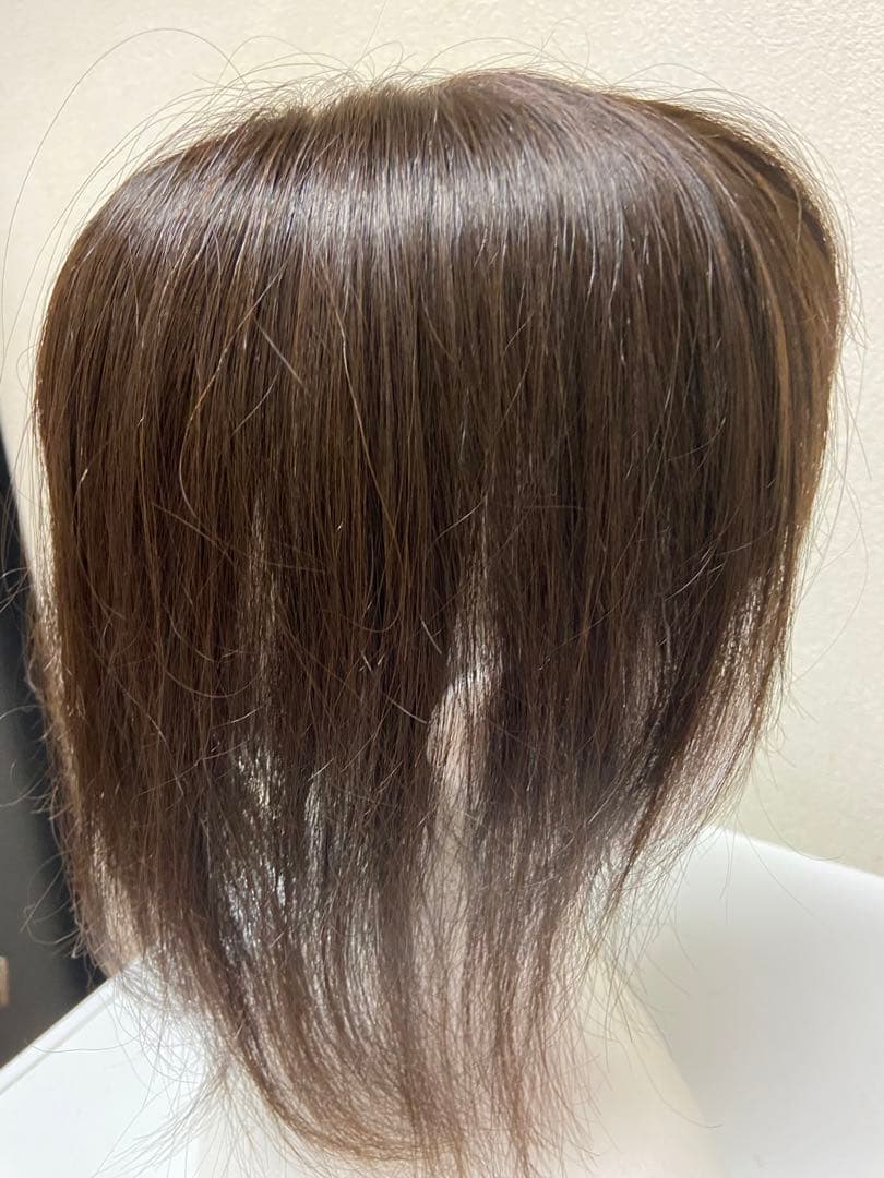 私元気・部分ウィッグ・12×8・ブラック・長さミディアム25センチ【試着のみ】