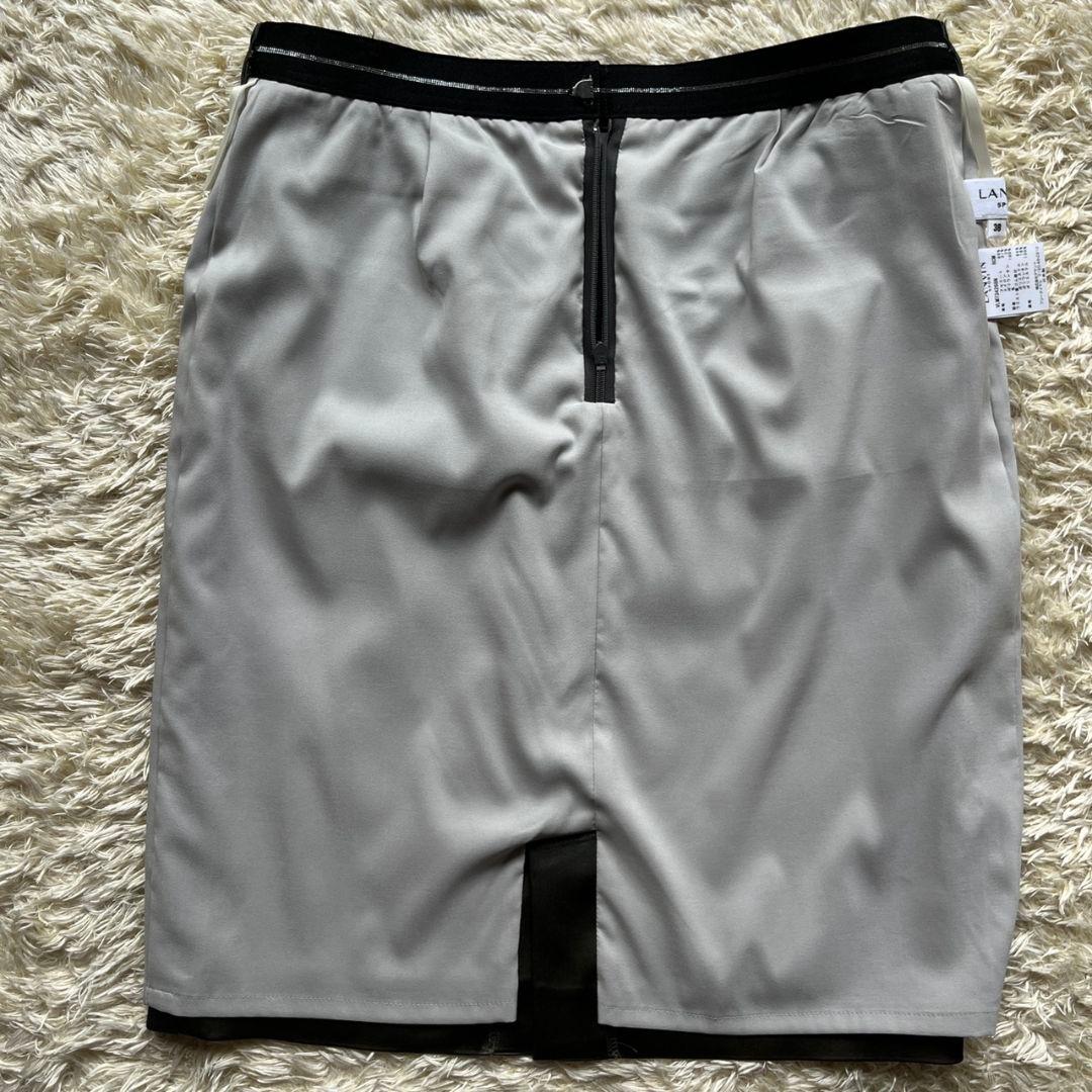 美品　ランバンスポール　ゴルフウェア　タイトスカート　スコート　光沢　タイト