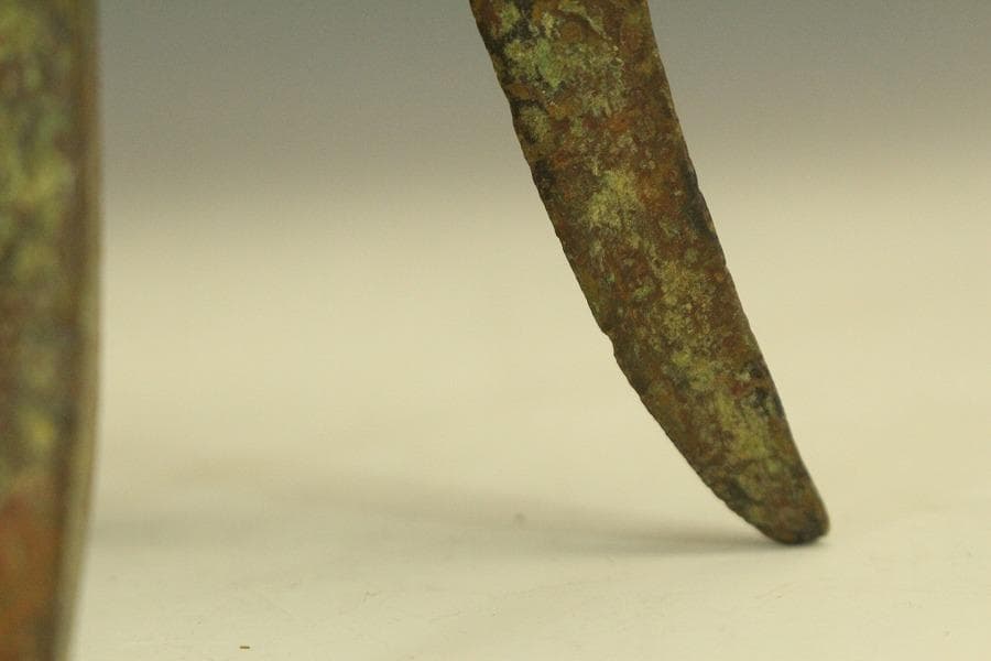 中国美術 青銅 爵(HA509)