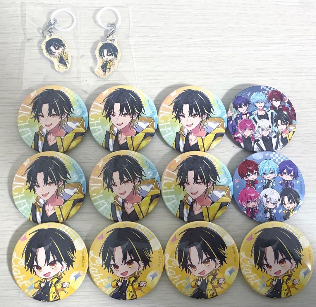 めておら 缶バッジ 明雷らいと