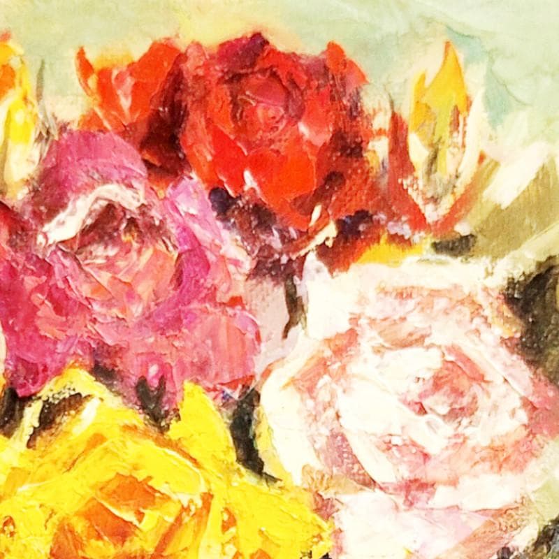 ☆奥谷全弘☆「 薔薇 」油絵　SM