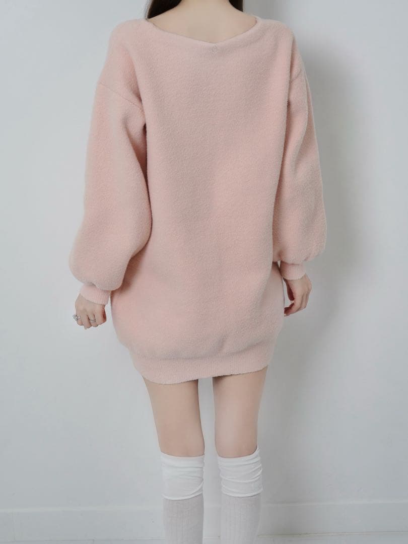 lumignon Tweed ribbon pullover ルミニョン