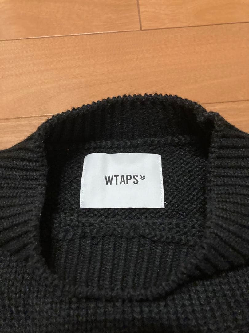 wtaps ニット DUANE / SWEATER / POLY ブラック02