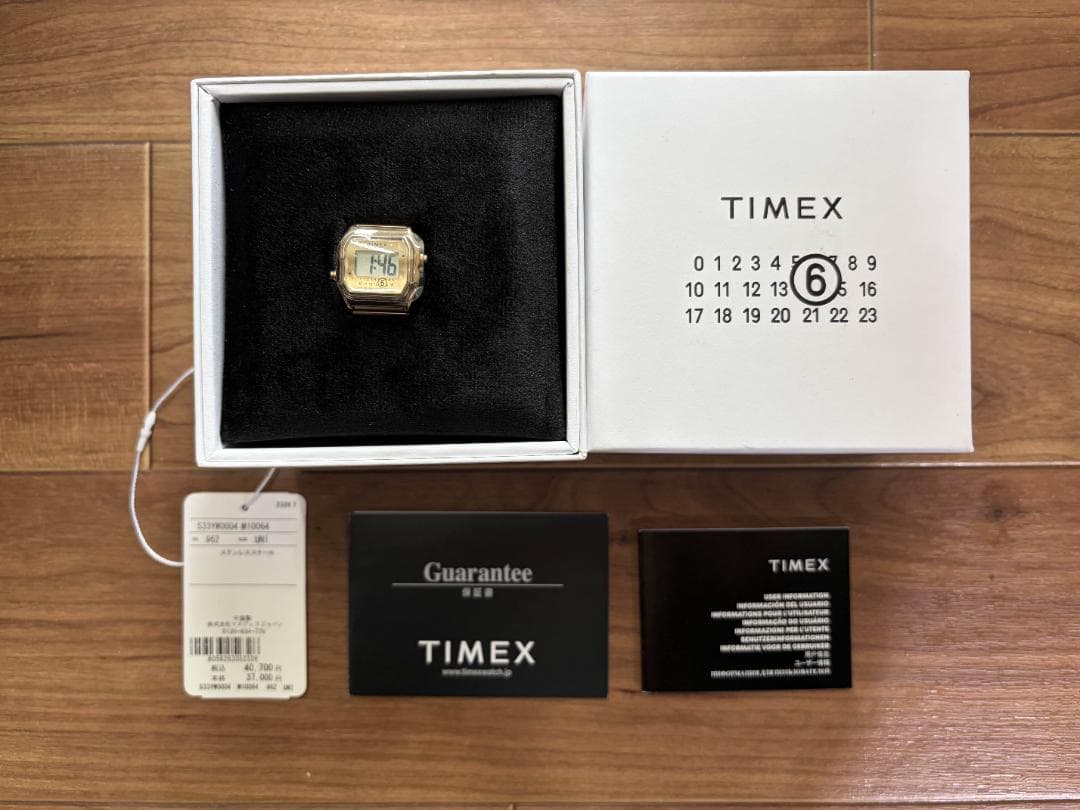 新品 Timex x MM6 T80 Ring Watch Size M/L