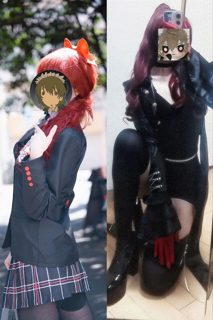 ペルソナ5 P5 ヴァイオレット　芳澤かすみ　怪盗服 制服 コスプレ