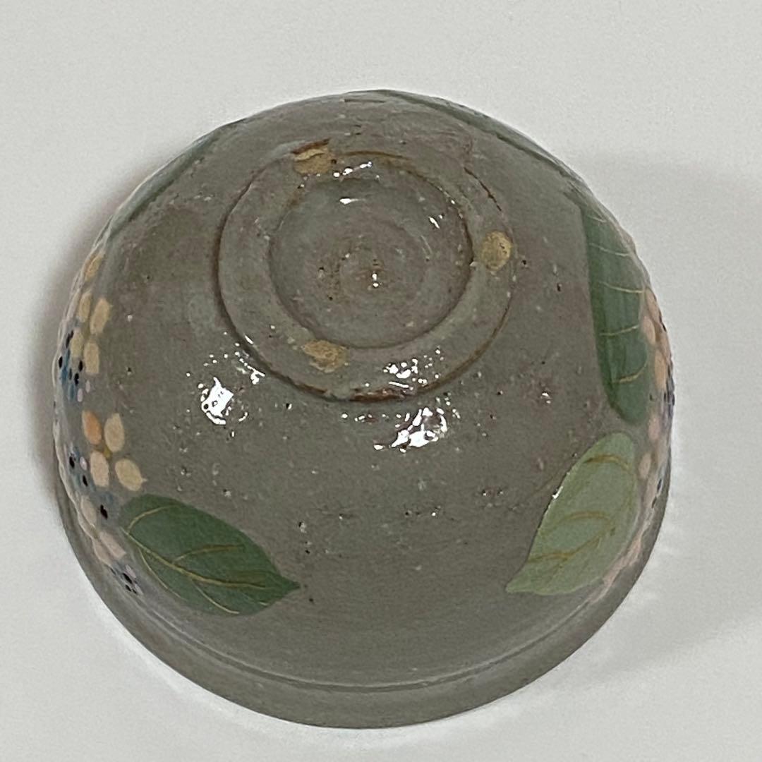 乾山　紫陽花の絵　お茶碗　勝龍寺窯　茶道具