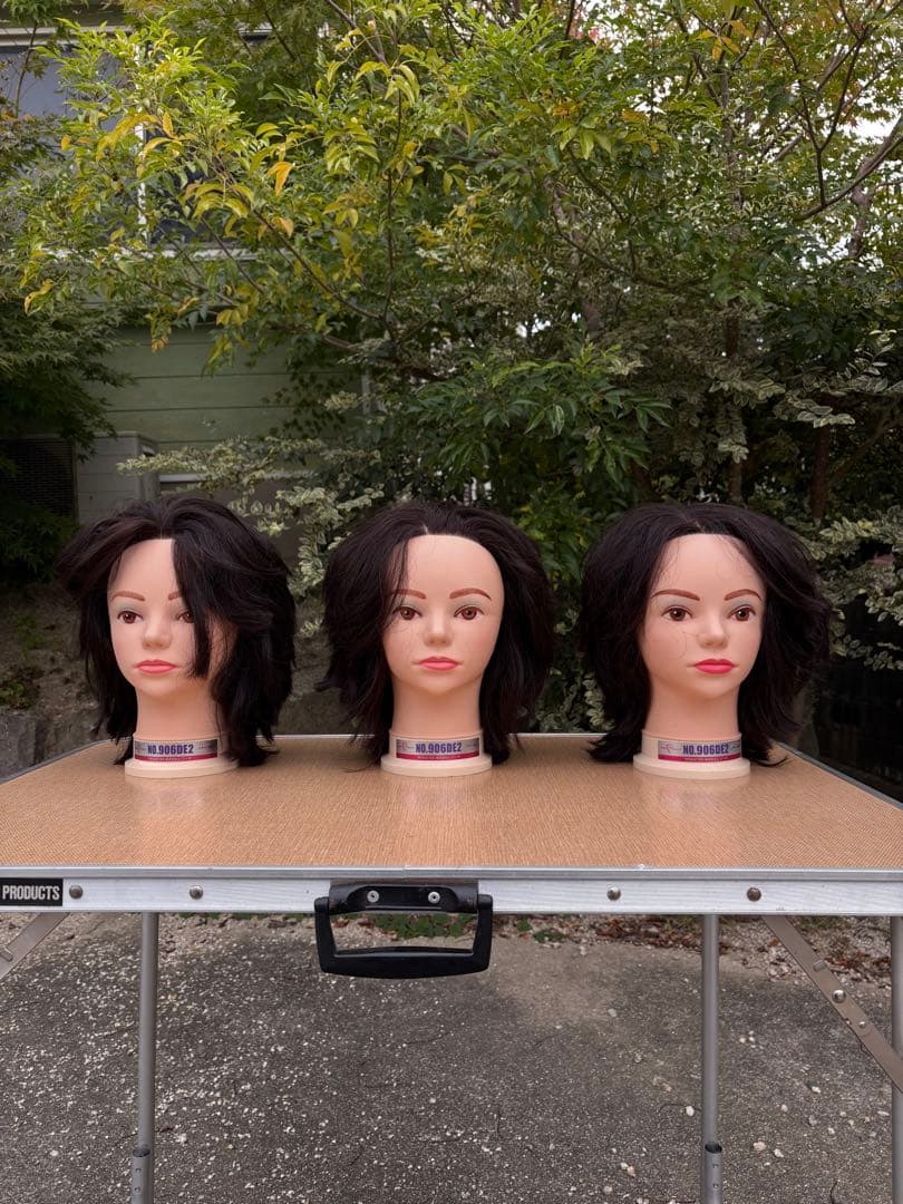 美容師国家試験使用可能ウィッグ3体セット