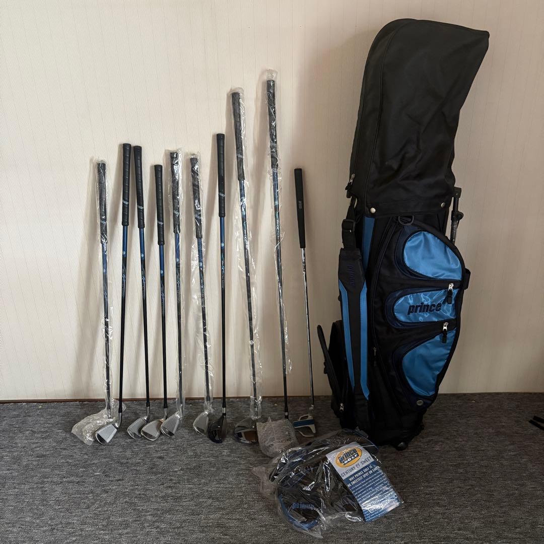 （送料込）princeプリンス golf　ゴルフクラブ10本＆キャディバッグ