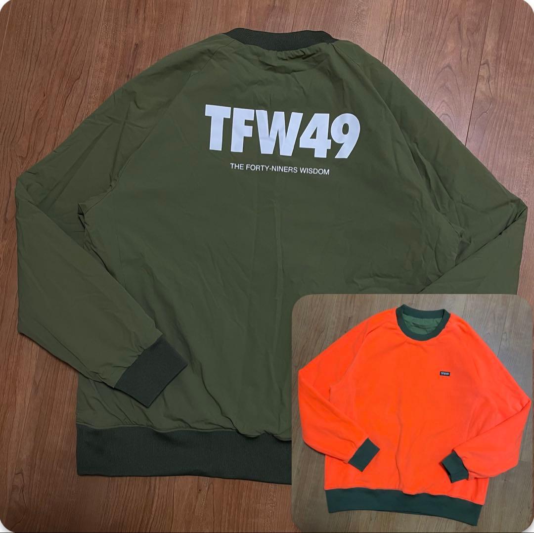 TFW49 プルオーバー　スニード　カーキ　オレンジ　XL ゴルフ