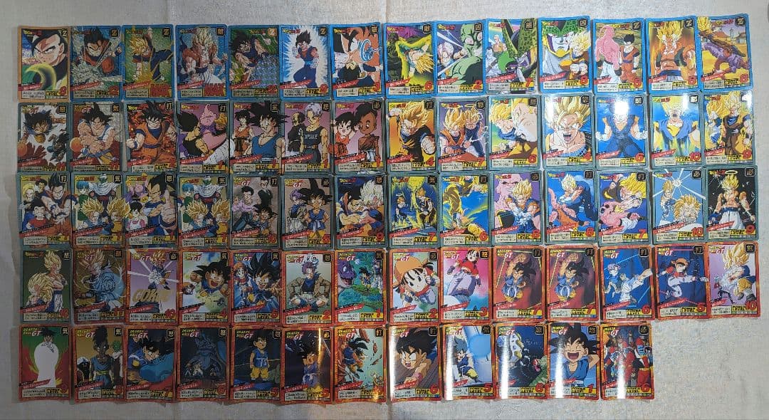 ドラゴボールGT スーパーバトル カードダス まとめ売り ６８枚