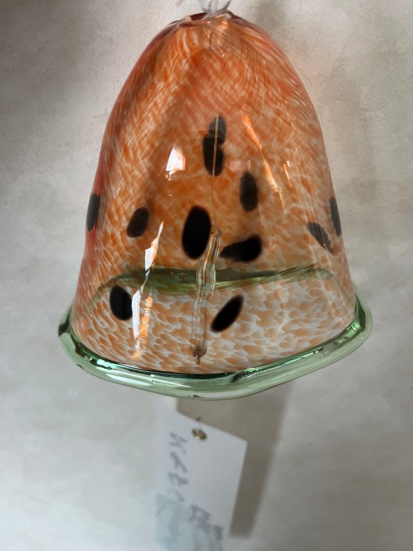 【新品】タクグラス TAKU GLASS 弥彦クラフト　スイカ風鈴
