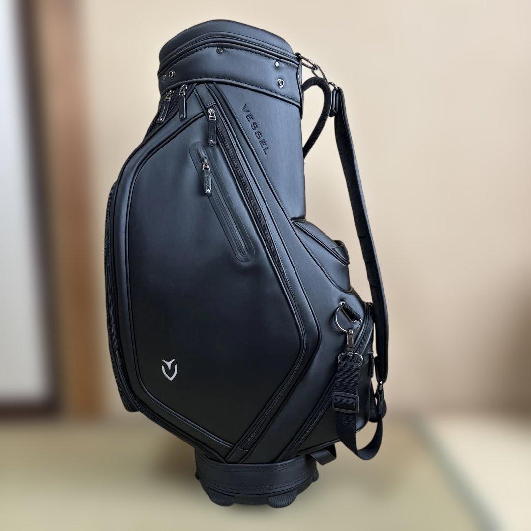 Vessel ブラック キャディバッグ