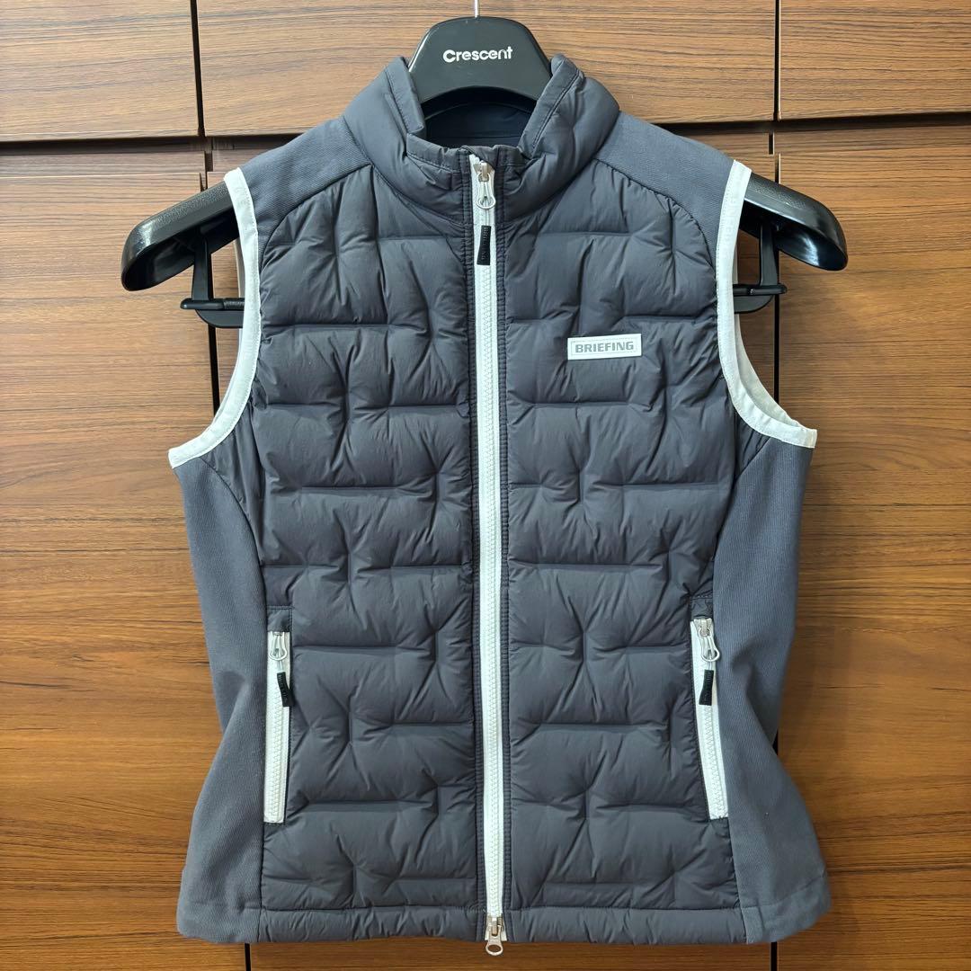 BRIEFING GOLF ダウンベスト　グレー　レディース　M