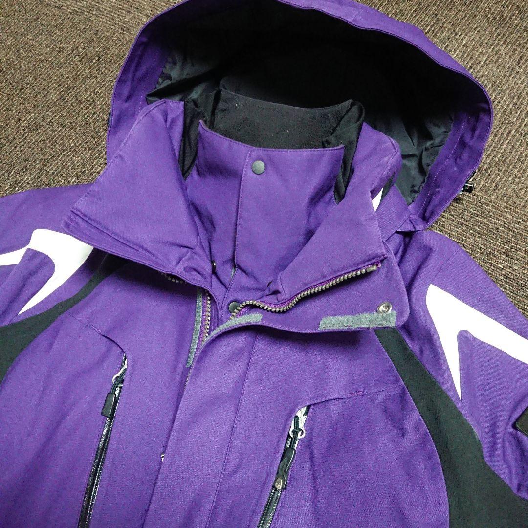 送料無料【GOLDWIN】紫×黒×白スキージャケット M