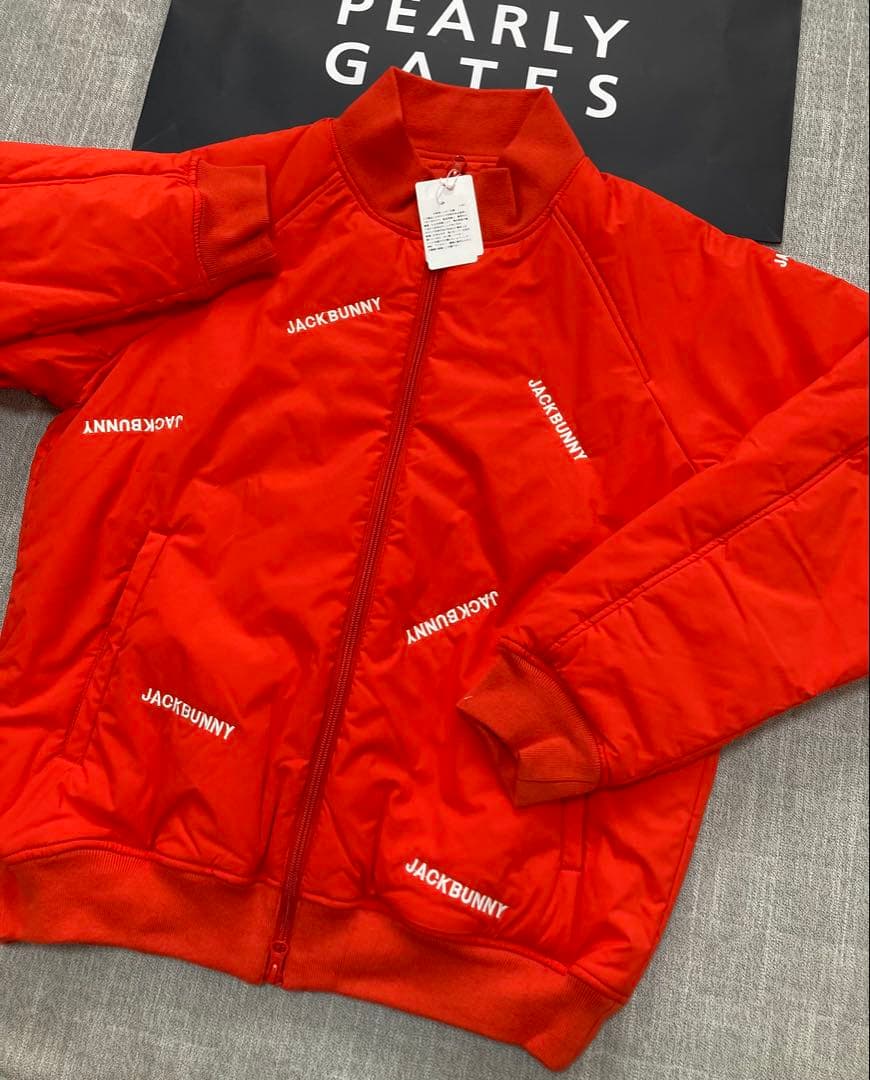 新品 ジャックバニー ポリエステル ストレッチタフタ 中綿ブルゾン(5)サイズL