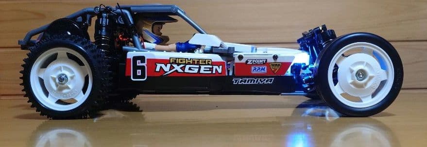 タミヤファイターネクスジェンLEDライト付＆プロポ＆バッテリー充電器新品完成品