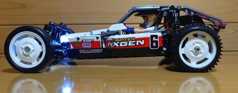 タミヤファイターネクスジェンLEDライト付＆プロポ＆バッテリー充電器新品完成品