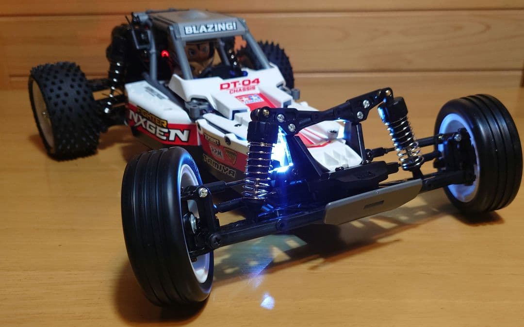 タミヤファイターネクスジェンLEDライト付＆プロポ＆バッテリー充電器新品完成品