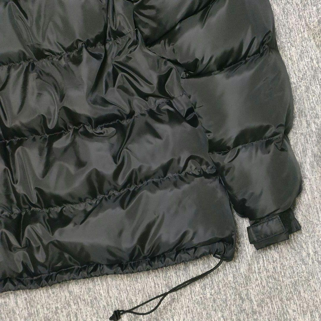 入手困難 大きいサイズ NIKE ダウンジャケット ロゴ 刺繍 リバーシブル 黒