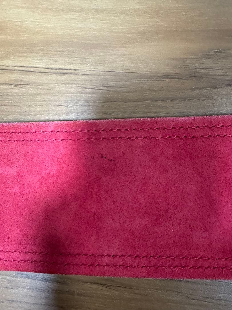 SBD パワーベルト13mm ブラック/レッド　Mサイズ