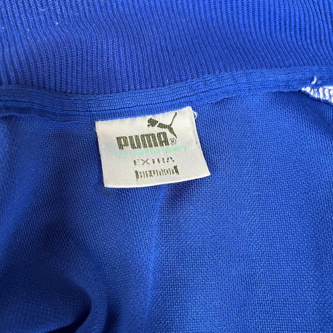 PUMA ストライプジャージ 18番　青