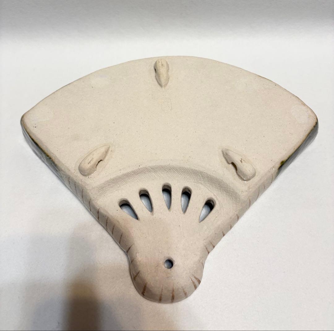 織部 中島春草 盛器 扇形向付 懐石盛器 稲穂文 和食器 美濃焼