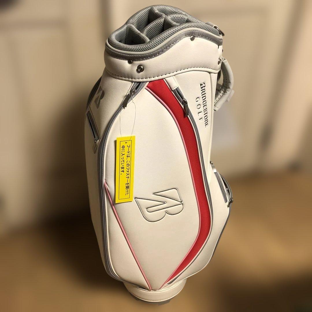 ブリヂストン ゴルフキャディバッグ BG-100L ホワイト/レッド