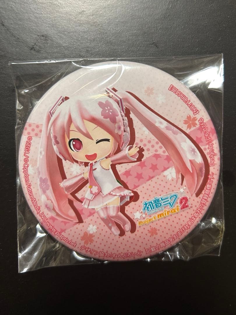 初音ミク 桜デザイン バッジ