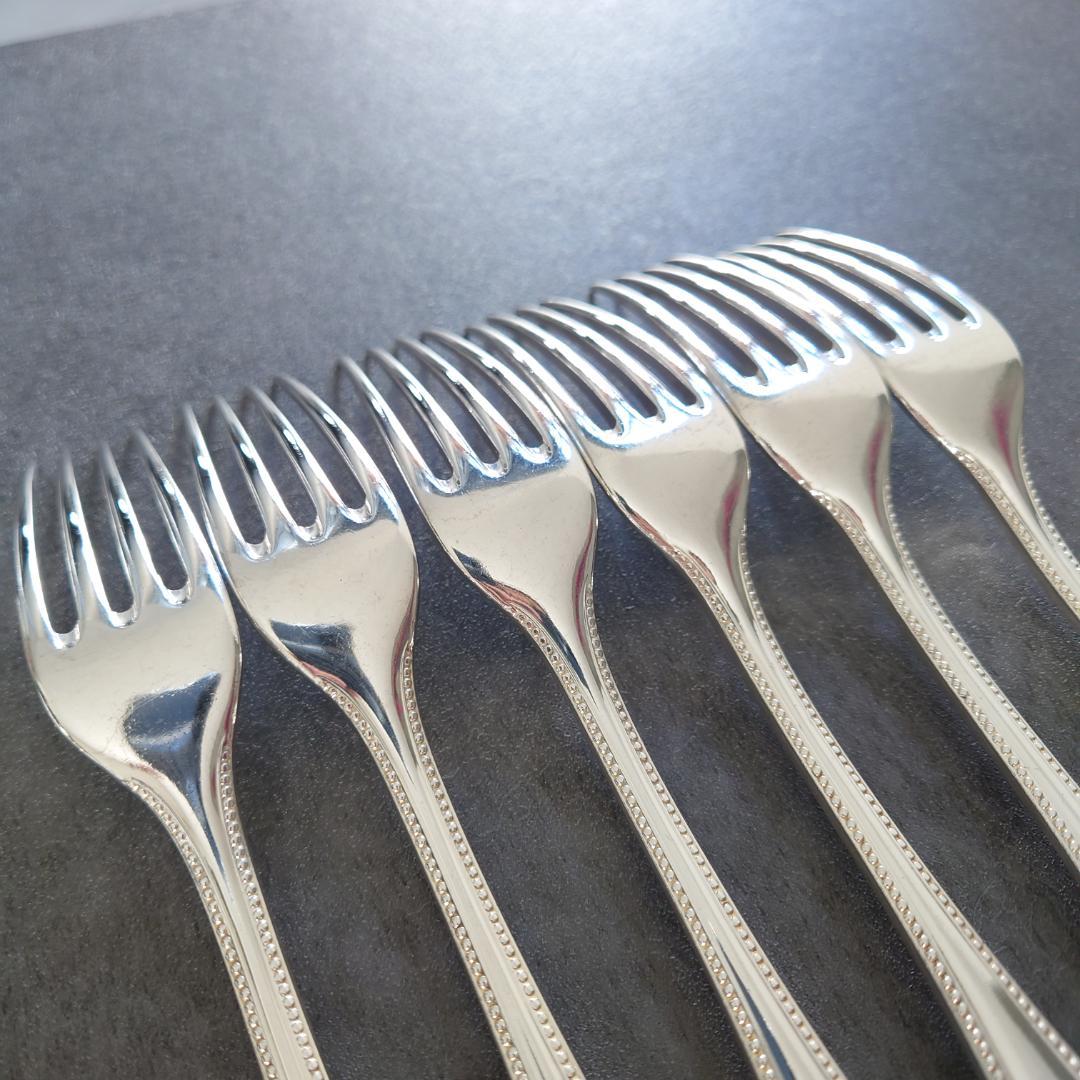 希少 クリストフル パール スタンダードフォーク 6点 ②