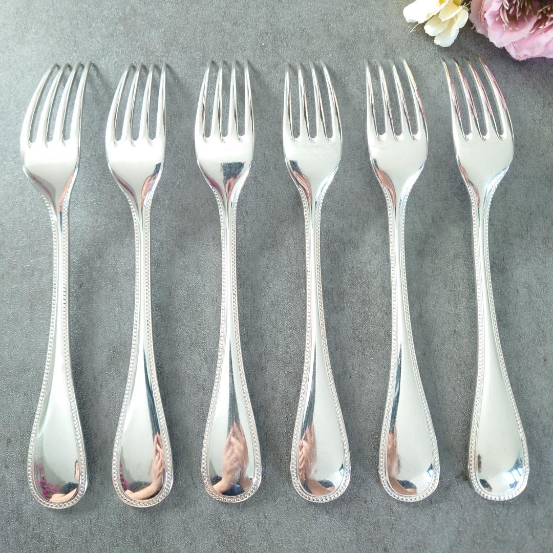 希少 クリストフル パール スタンダードフォーク 6点 ②