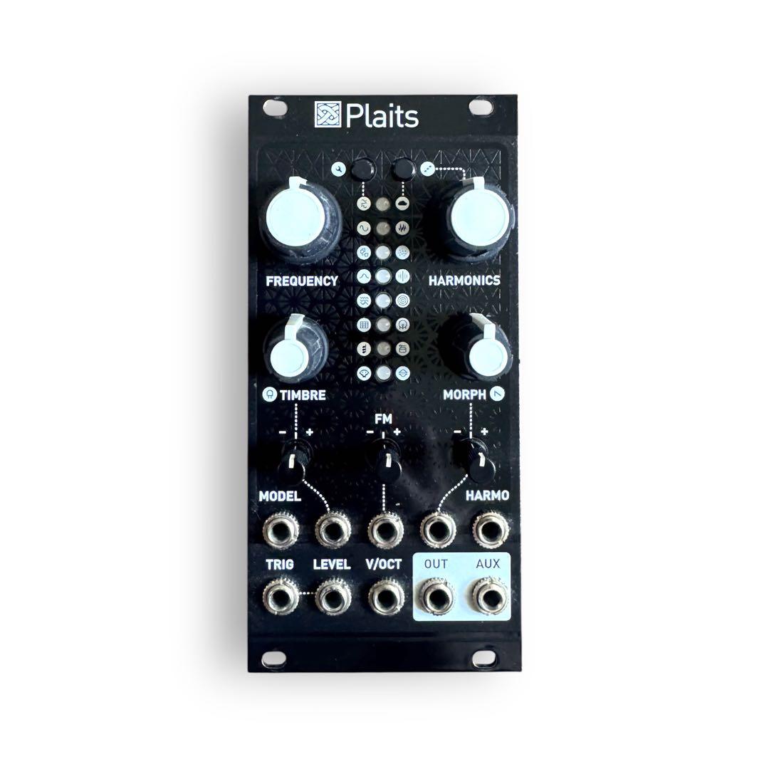 Mutable Instruments Plaits 黒パネル＋純正銀パネル