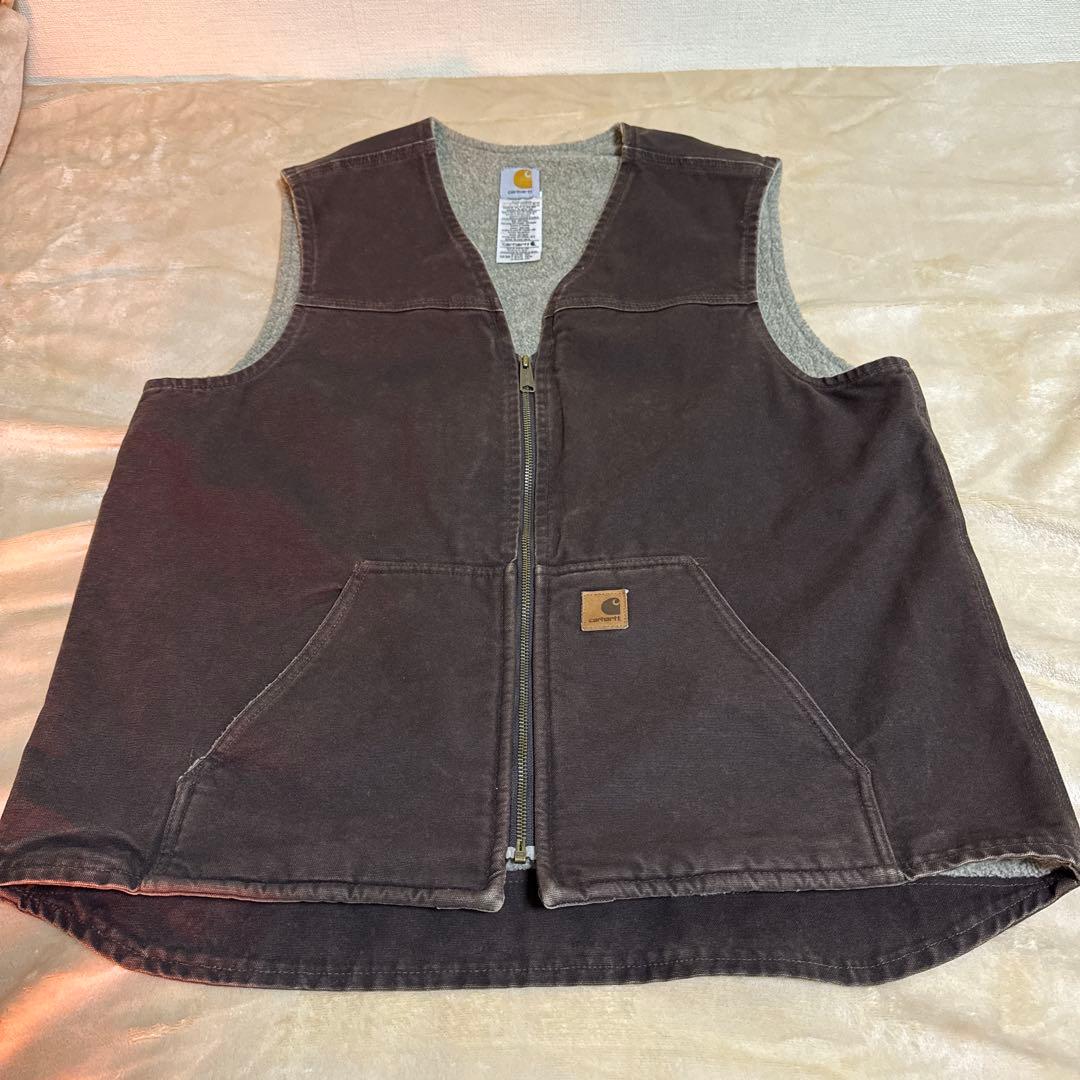 carhartt カーハート V26 ダックボアベスト ダークブラウン DKB