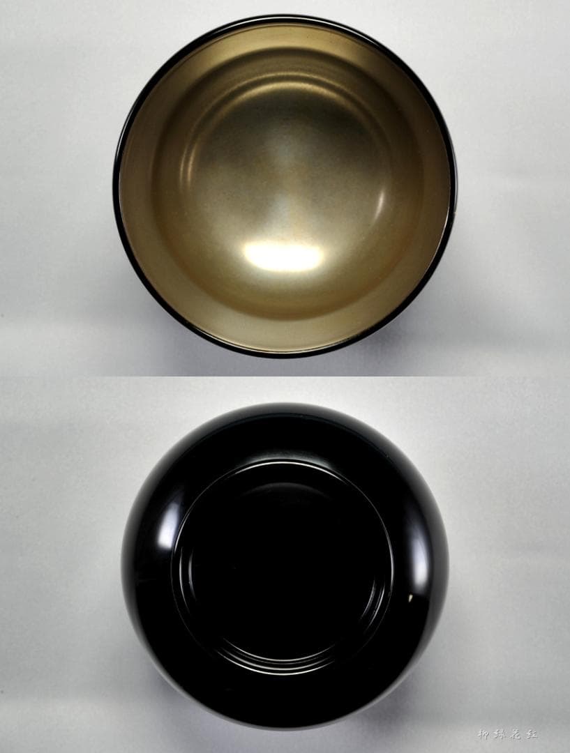 静峰 輪島塗 瓢箪形 瓢蒔絵 内銀溜 箸洗 五 共箱 懐石道具