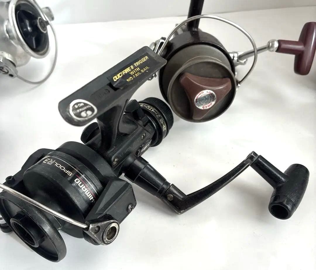 【まとめ】スピニングリール 7点 動作品 故障 部品欠損品 混じり