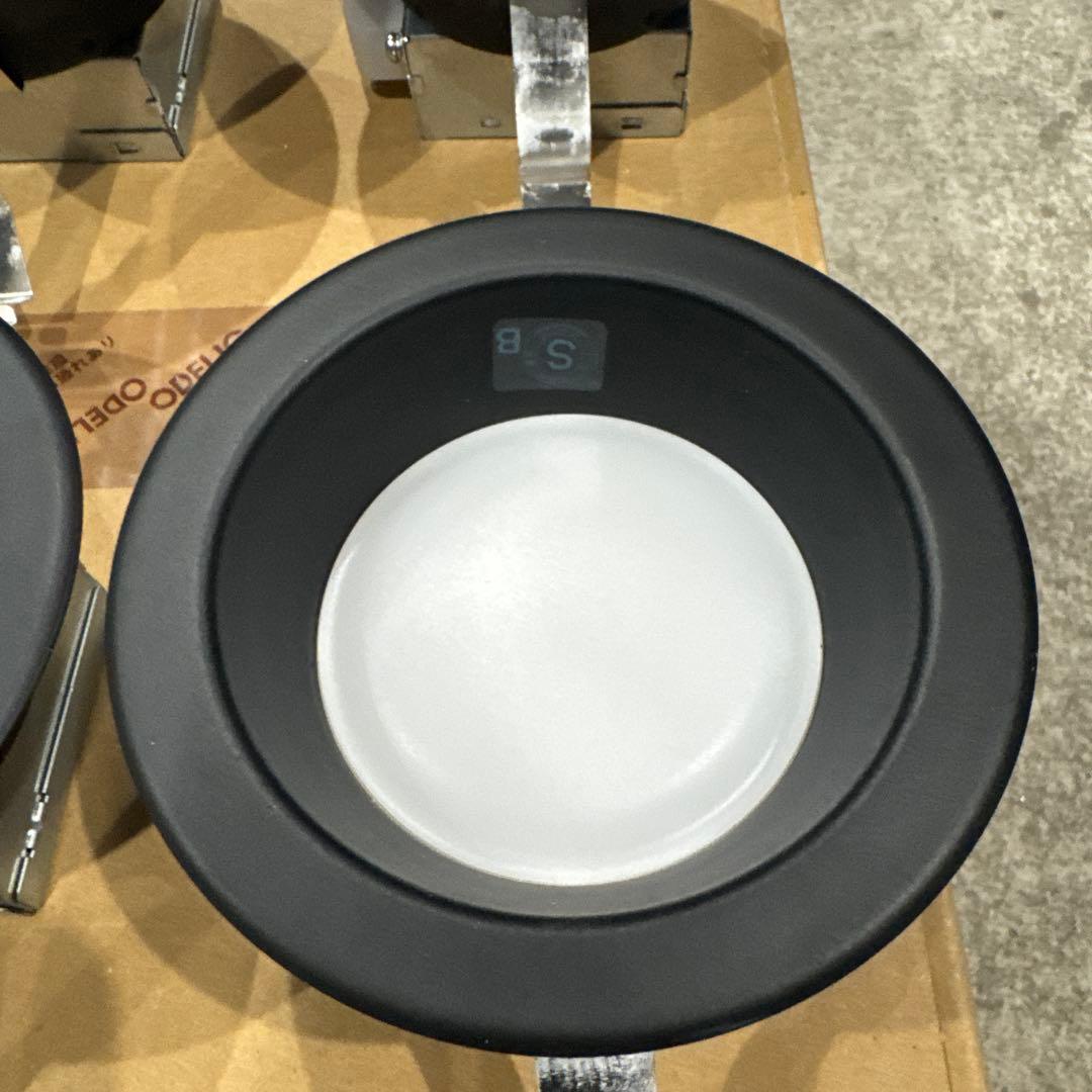 アイリスオーヤマLEDダウンライト 黒10個セット