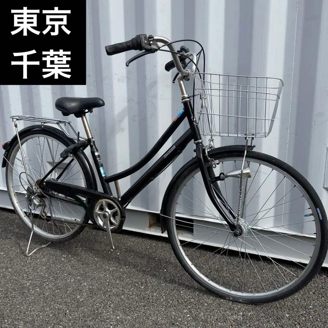 みき　街乗り用自転車 26インチ カゴ/鍵/オートライト/6段変速付